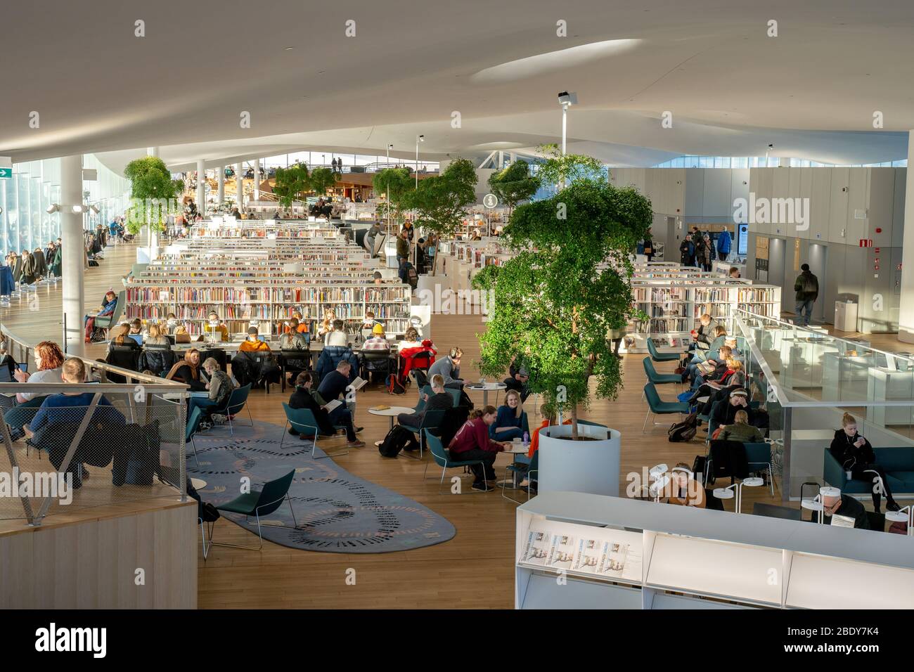 Bibliothèque centrale d'Oodi Helsinki, Finlande Banque D'Images