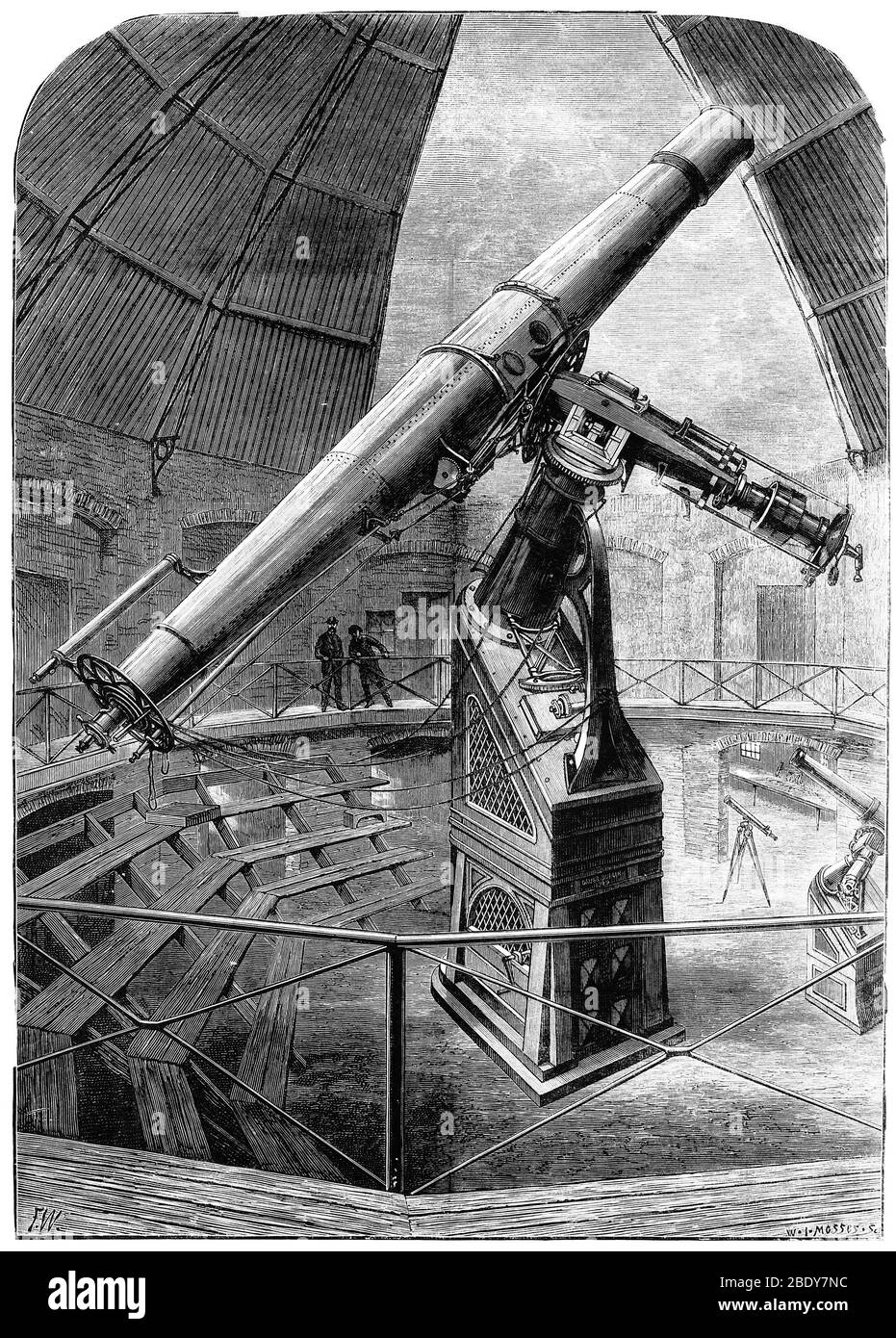 Télescope Grubb Refractor, Vienne, 1881 Banque D'Images