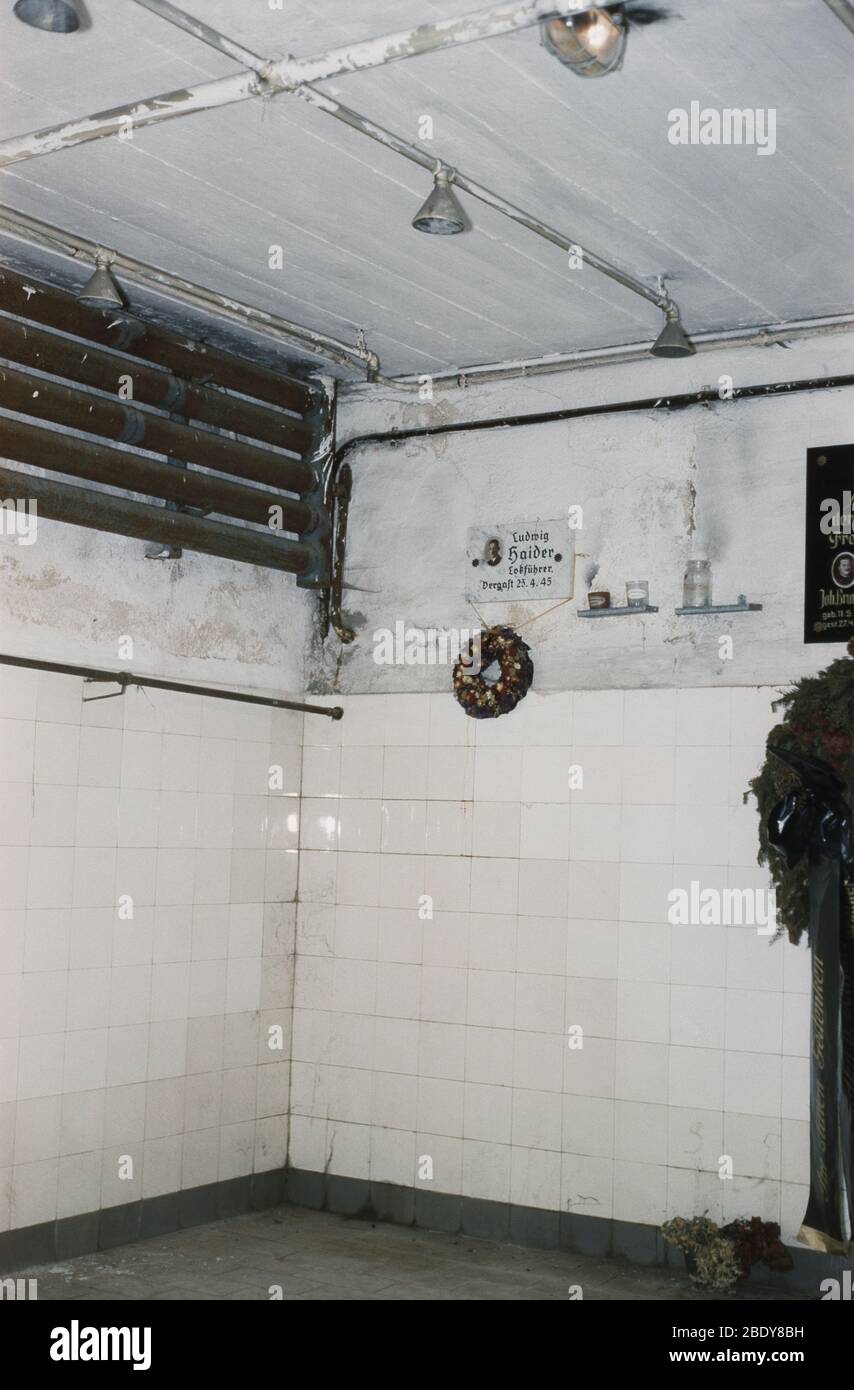 Chambre de gaz, camp de concentration nazi Banque D'Images