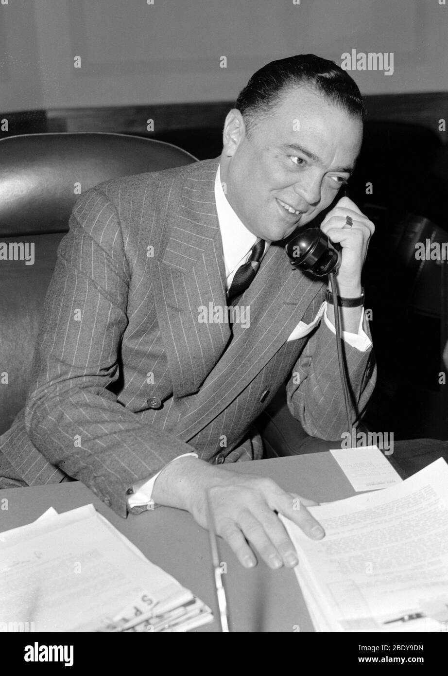 J. Edgar Hoover, premier directeur du FBI Banque D'Images