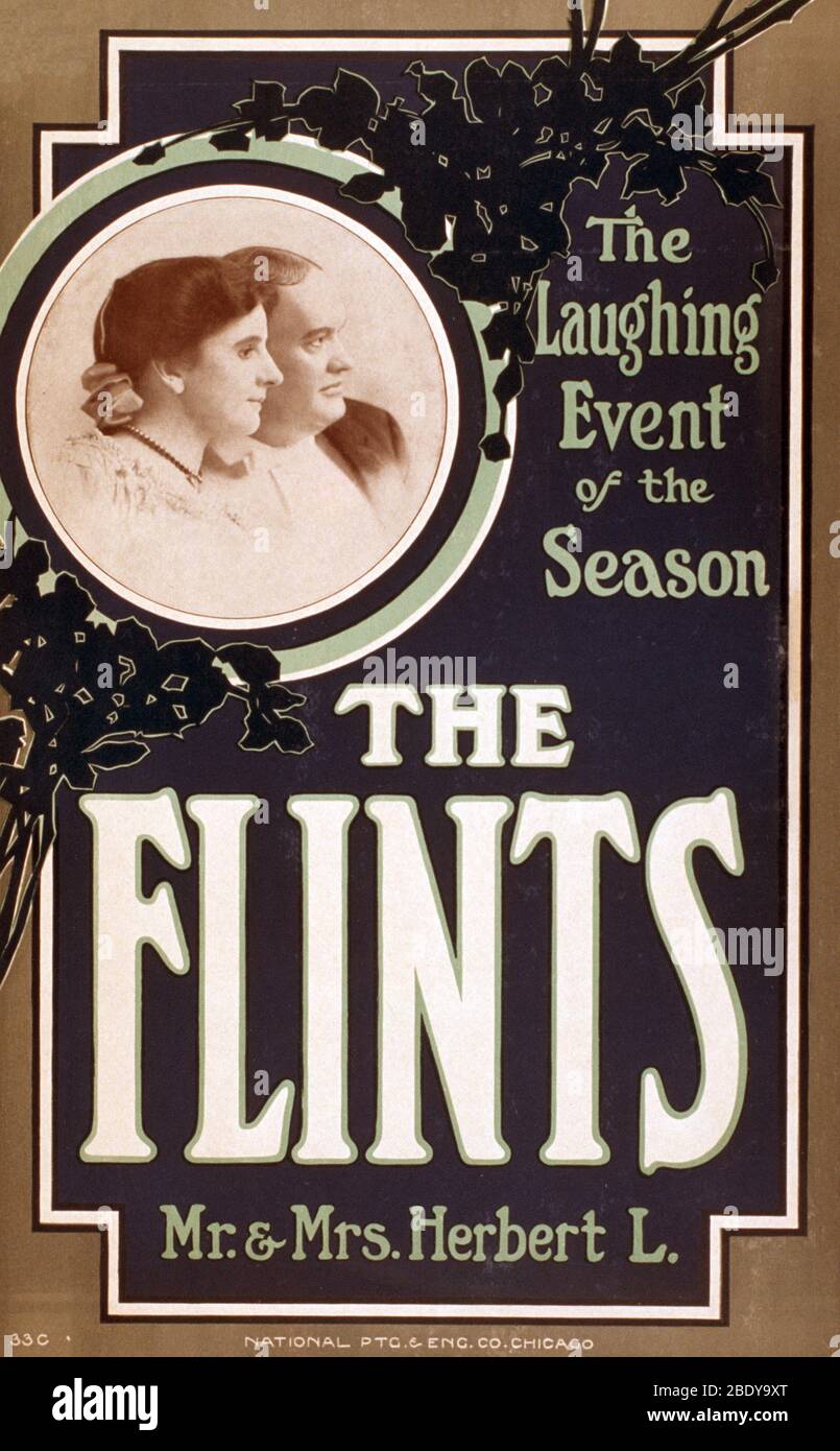 Les Flints, les hypnotists américains Banque D'Images