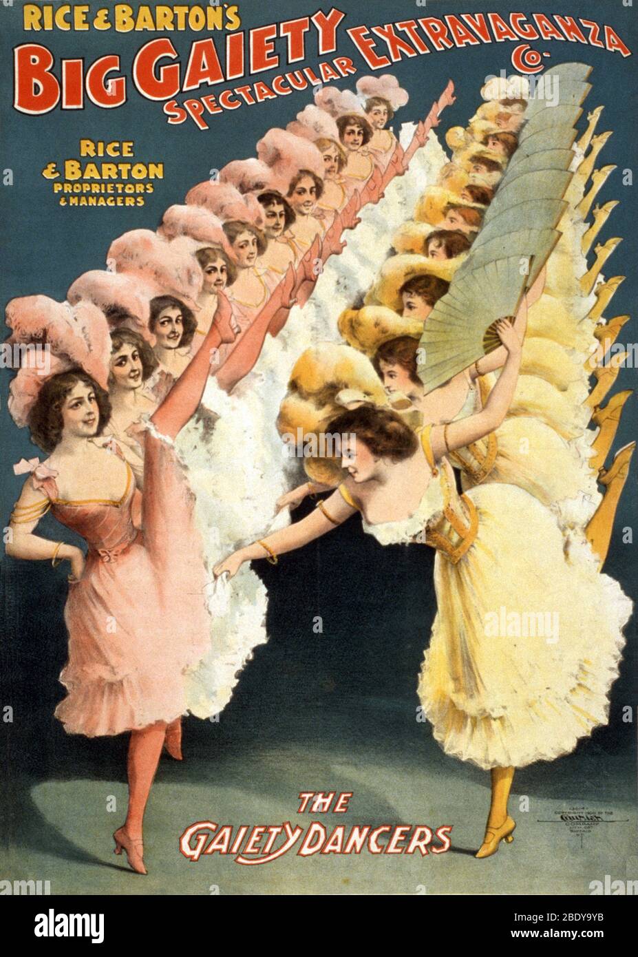 La grande Gaieté de riz et de Barton, Vaudeville, 1900 Banque D'Images