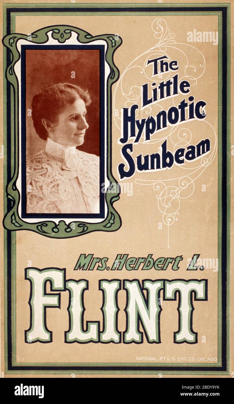 Mme Herbert L. Flint, hypnotist américain Banque D'Images