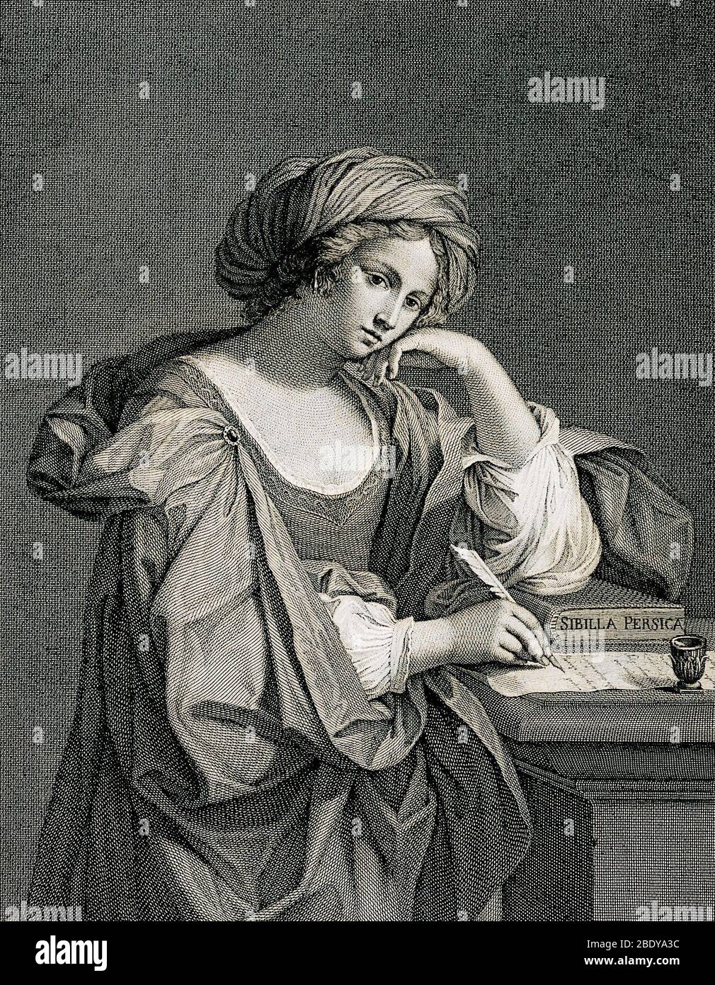 Le Sibyl persan, prophétesse ancienne Banque D'Images