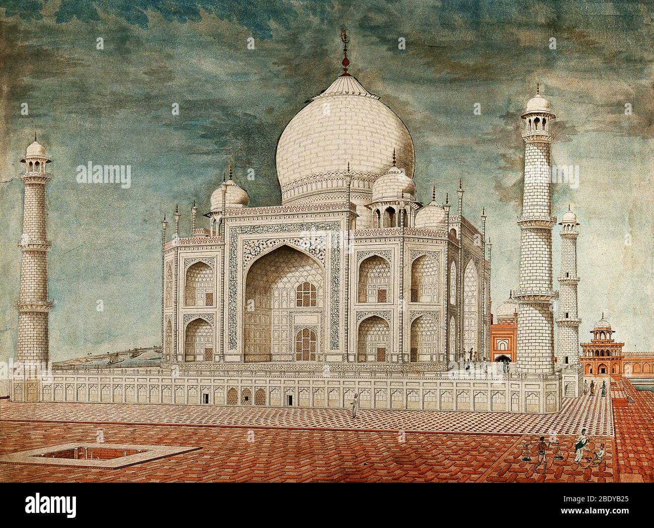 Taj Mahal, Illustration du XIXe siècle Banque D'Images