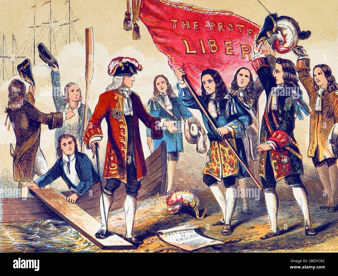 William d'Orange, Révolution de 1688 Banque D'Images