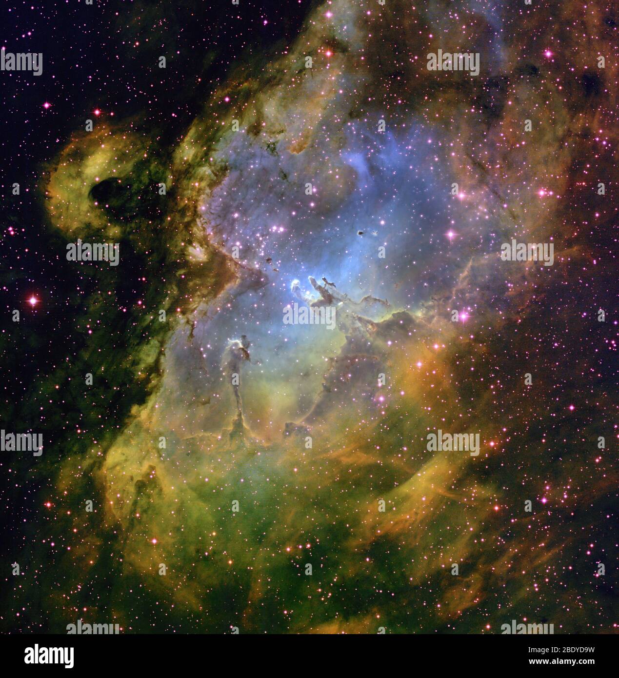 Nébuleuse de l'aigle, M16, NGC 6611 Banque D'Images