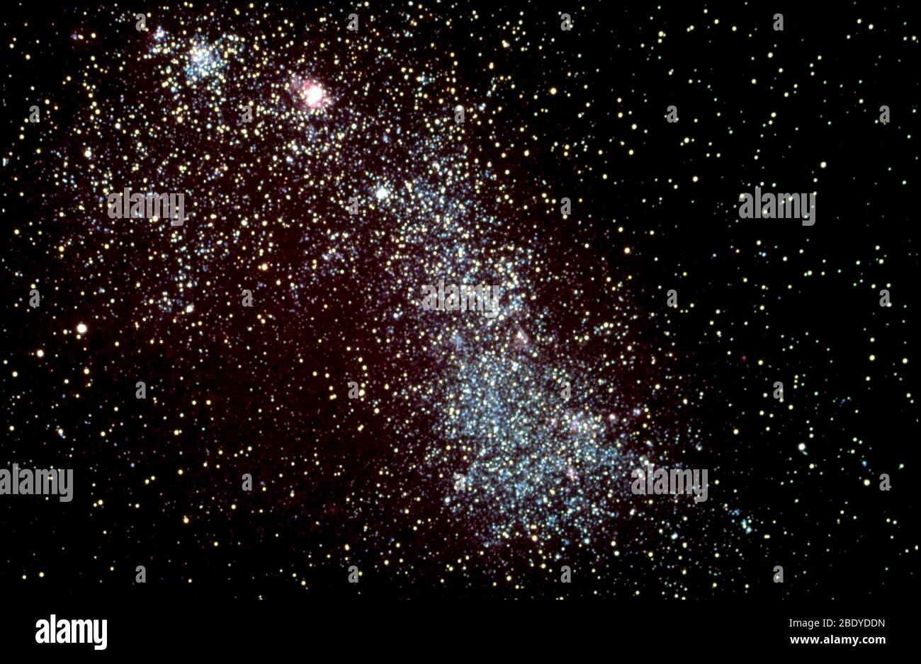 Petit nuage Magellanique, Galaxie de Dwarf irrégulière Banque D'Images