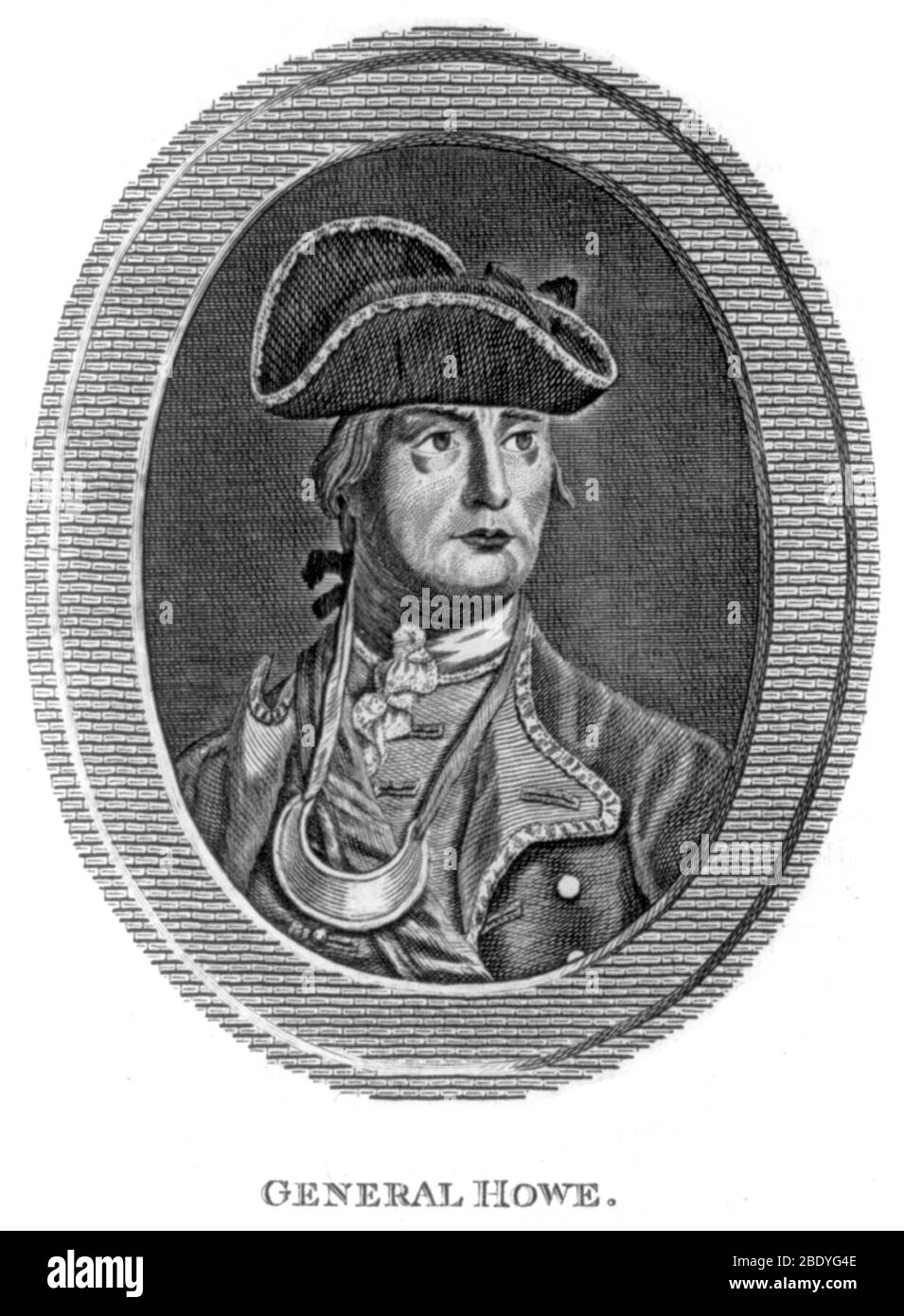 William Howe, officier militaire anglais Banque D'Images