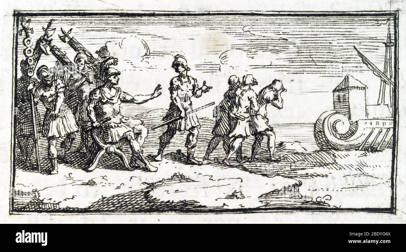 Châtiment de l'armée romaine, bantion Banque D'Images