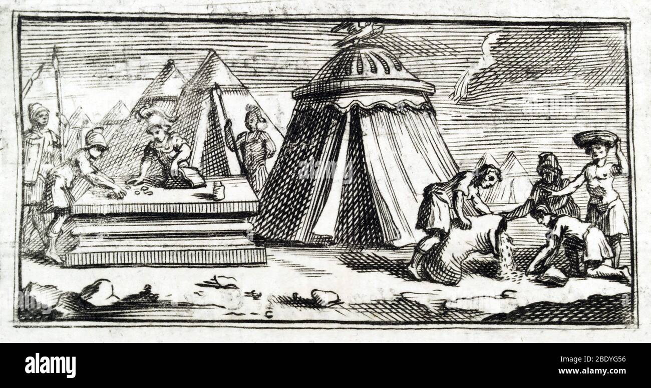 Ancienne armée romaine, jour de paye Banque D'Images