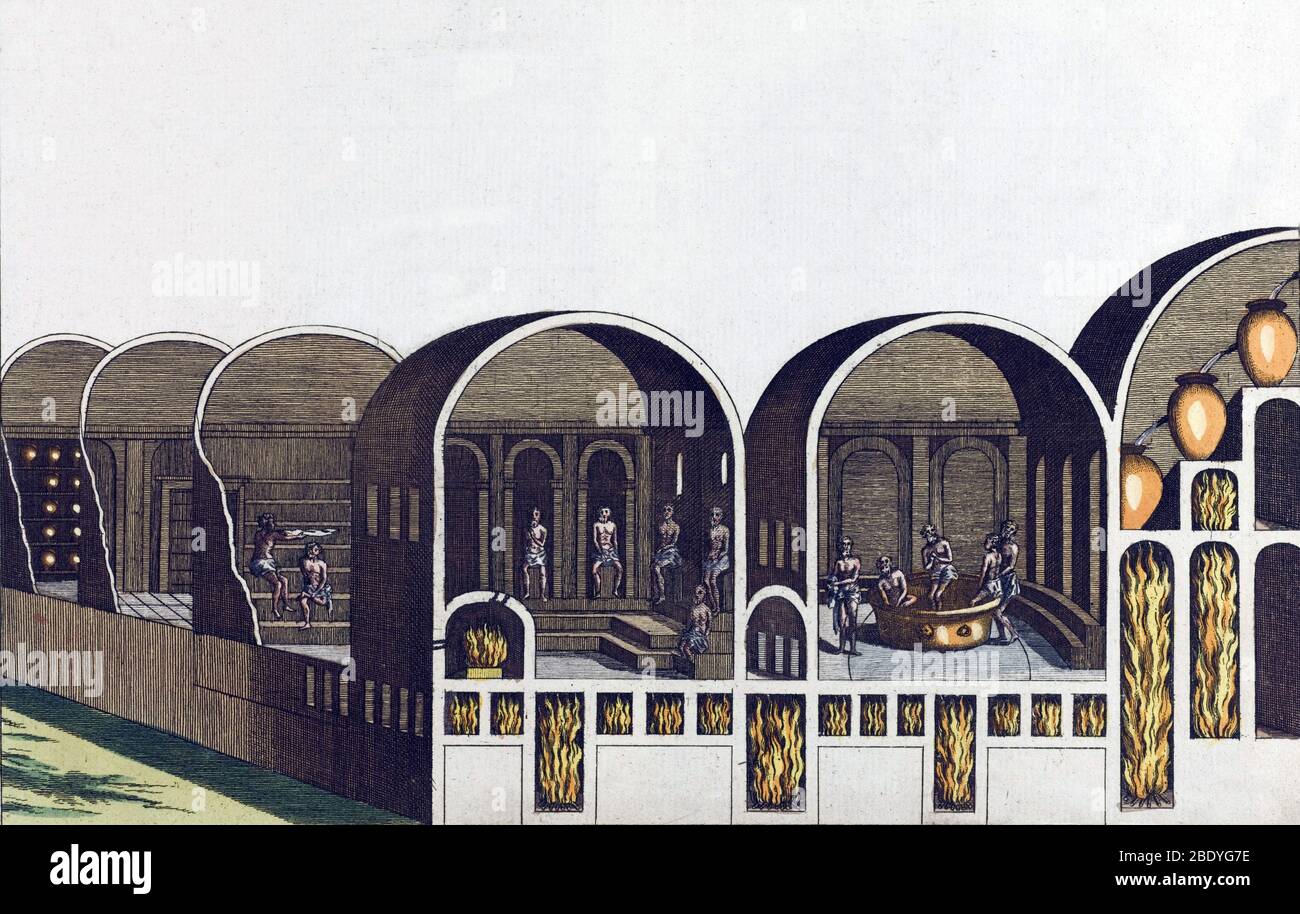 Thermes Romains Banque D'Images