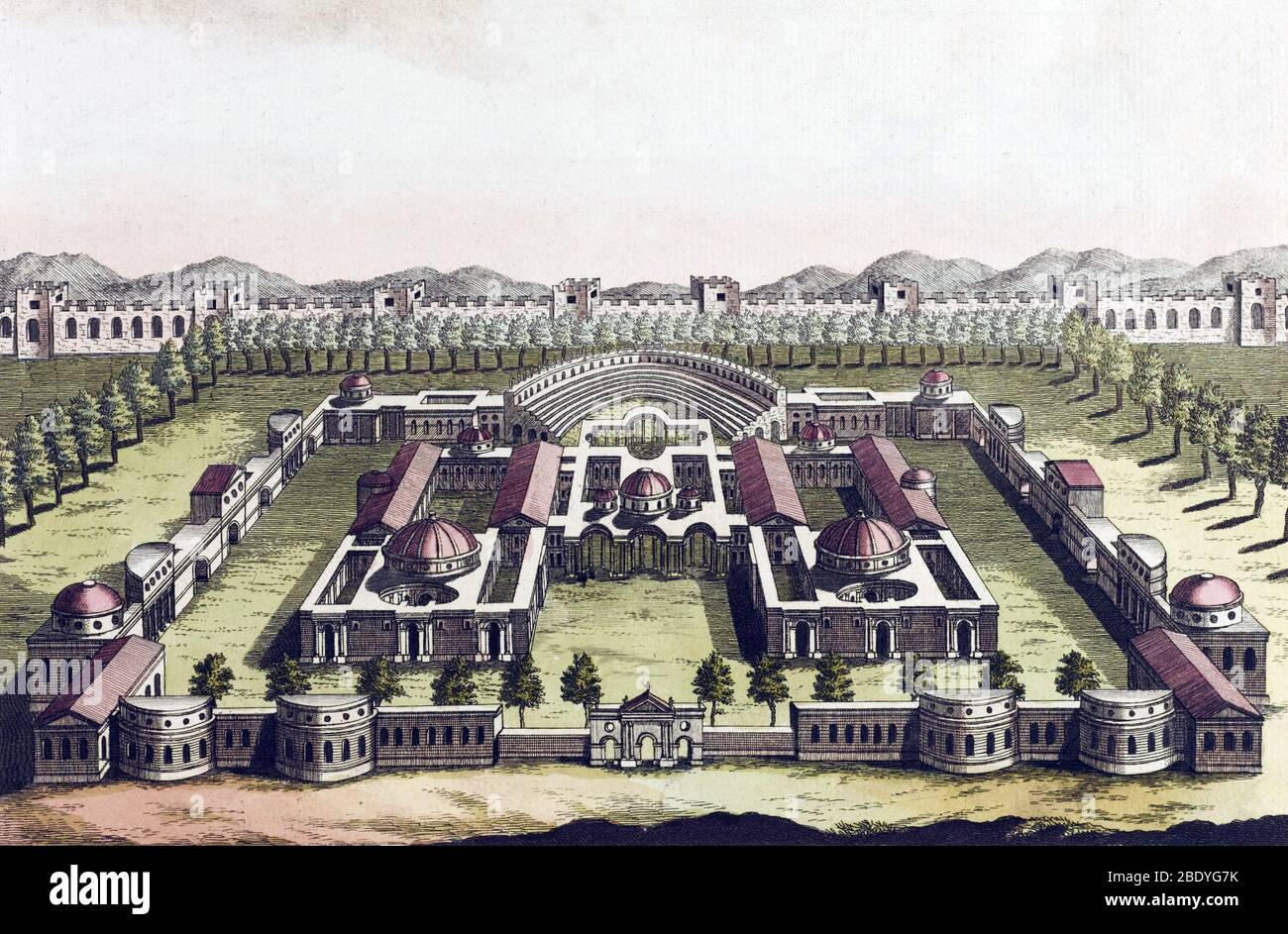 Bains de Dioclétien Banque D'Images