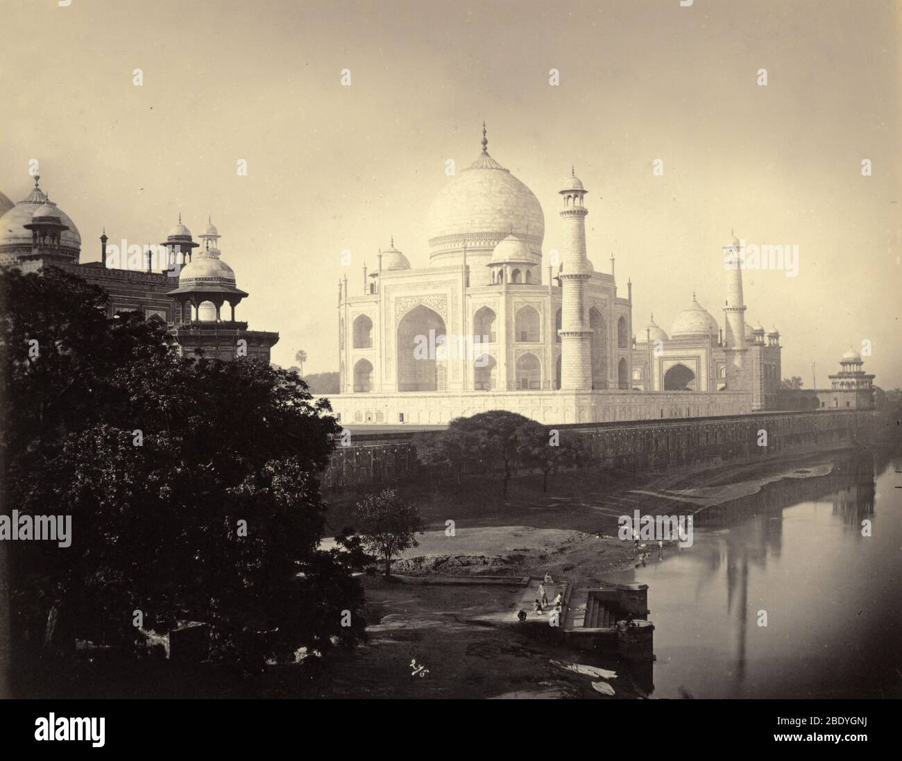 Taj Mahal, Agra, Inde, 1870 Banque D'Images