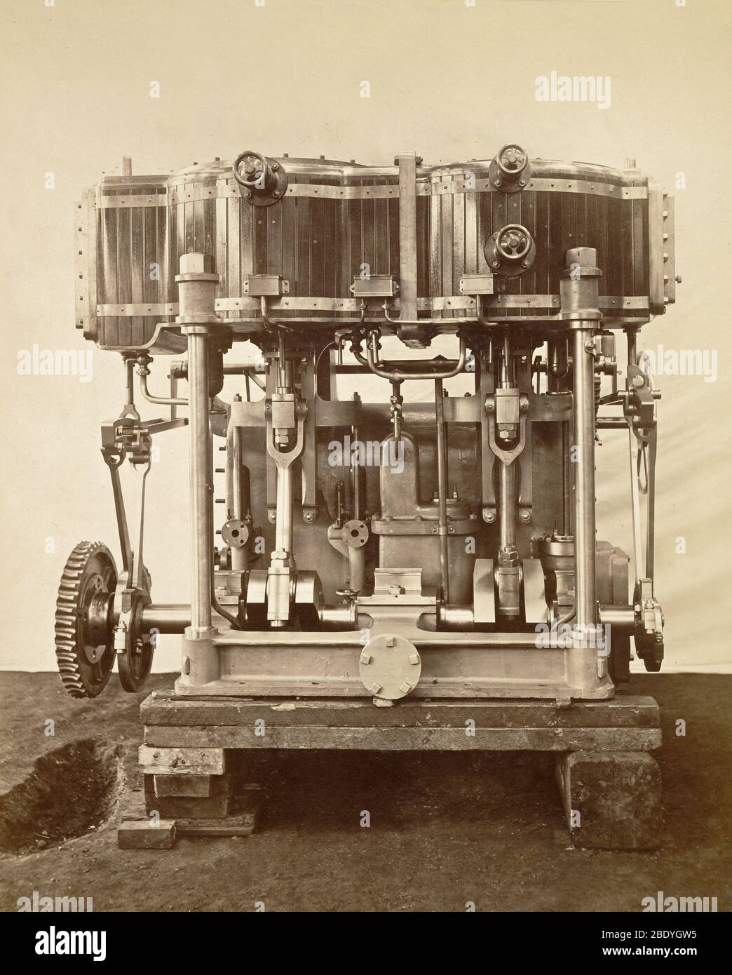 Moteur vapeur machine, 1875 Banque D'Images