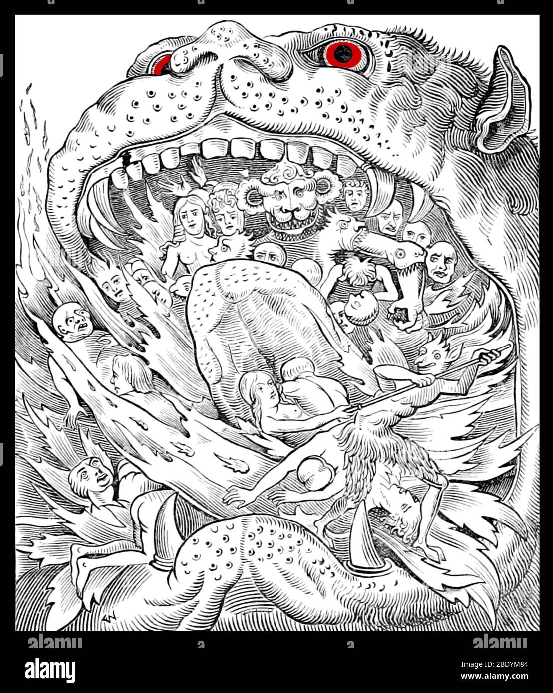 Hellmouth, entrée en enfer, 1893 Banque D'Images