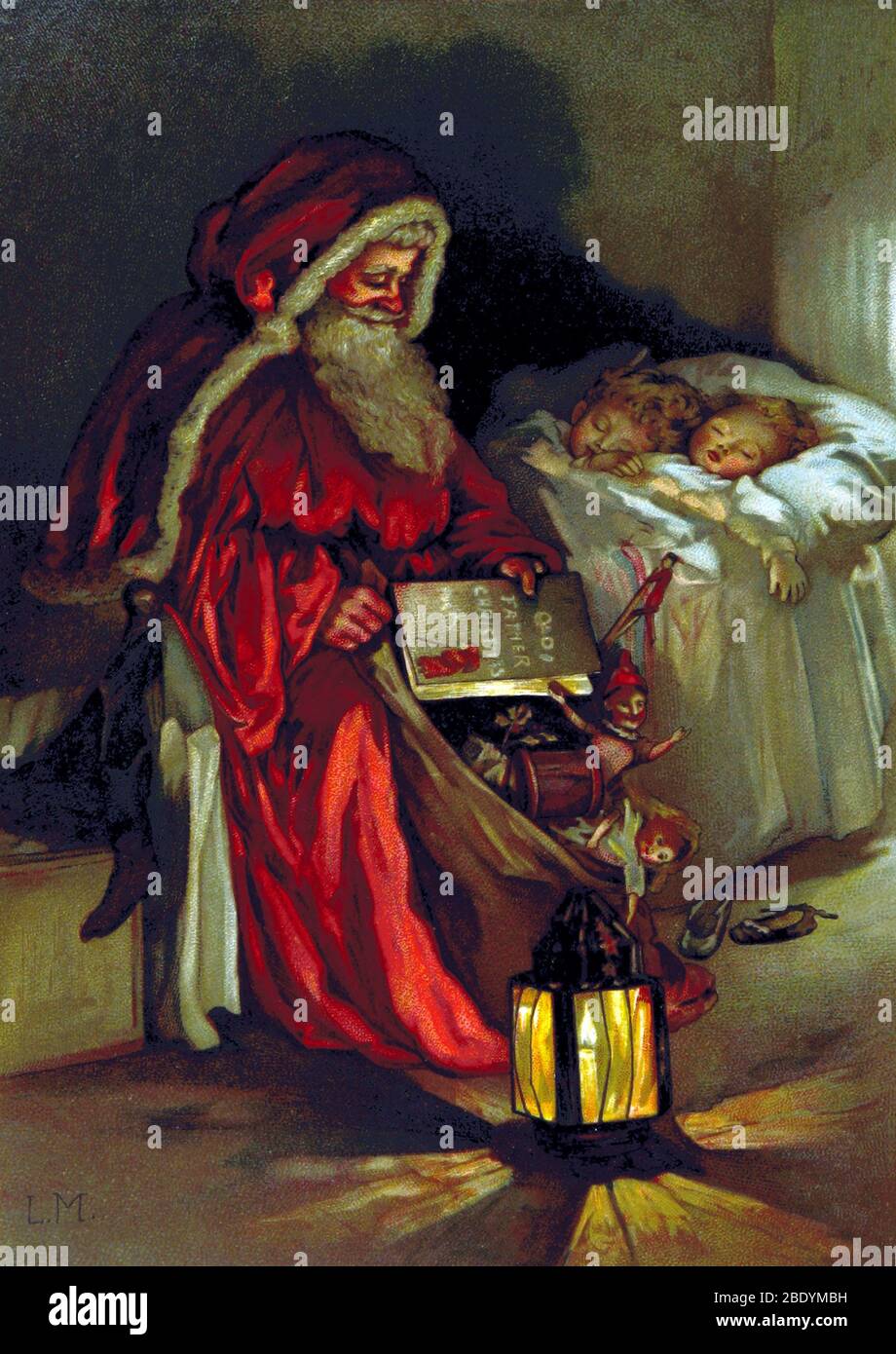 Père Noël, 1888 Banque D'Images
