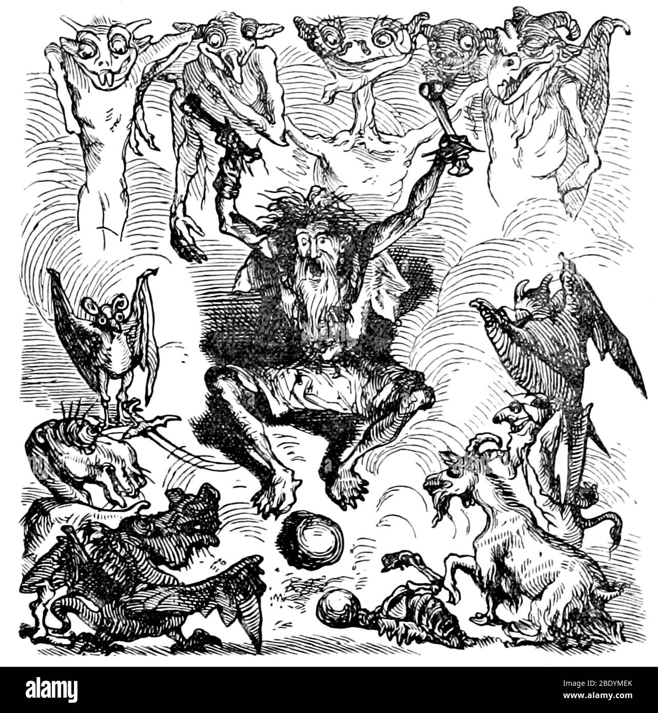Vampires et démons, 1893 Banque D'Images