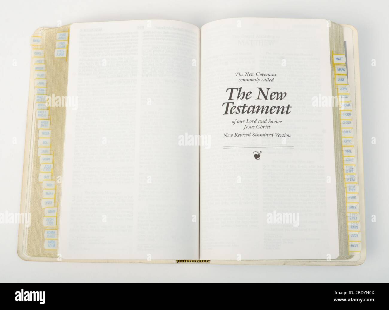 Le Nouveau Testament Banque D'Images
