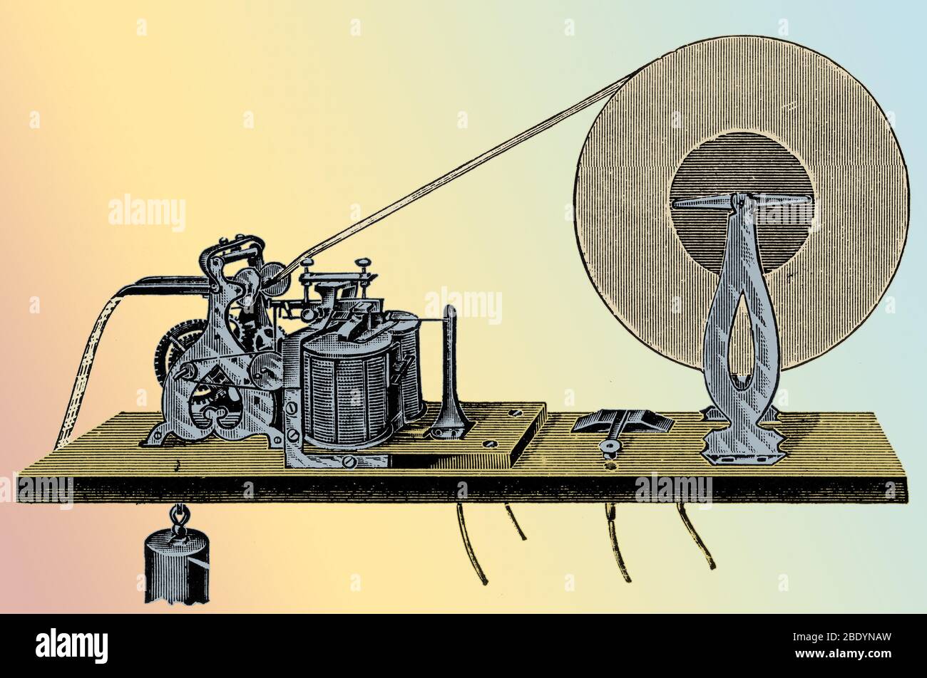 Samuel Morse, le code Morse receveur, 1840 Banque D'Images