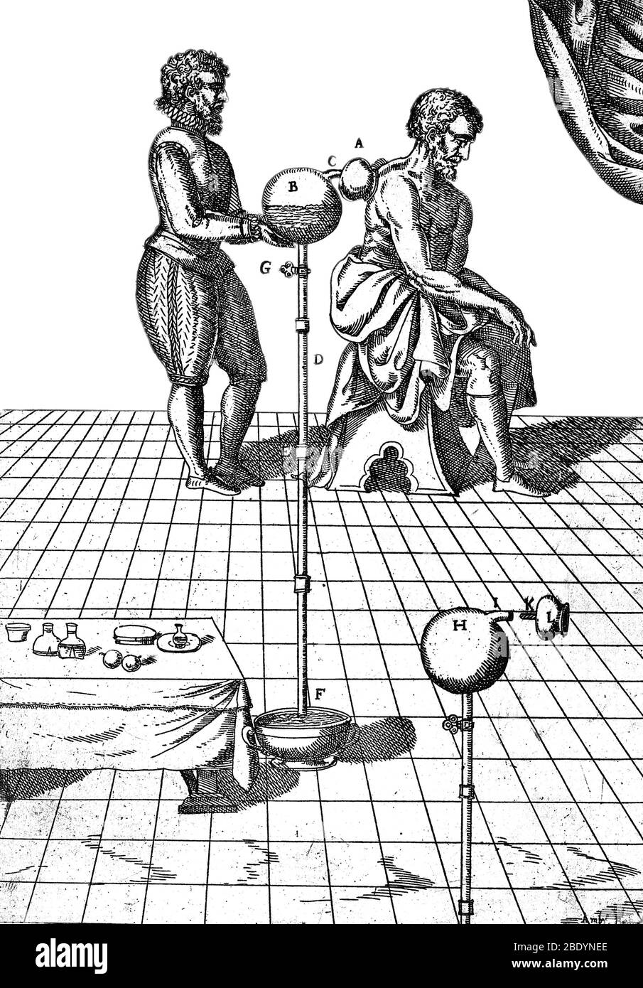 Patient en coupage chirurgien, c. XVIe siècle Banque D'Images