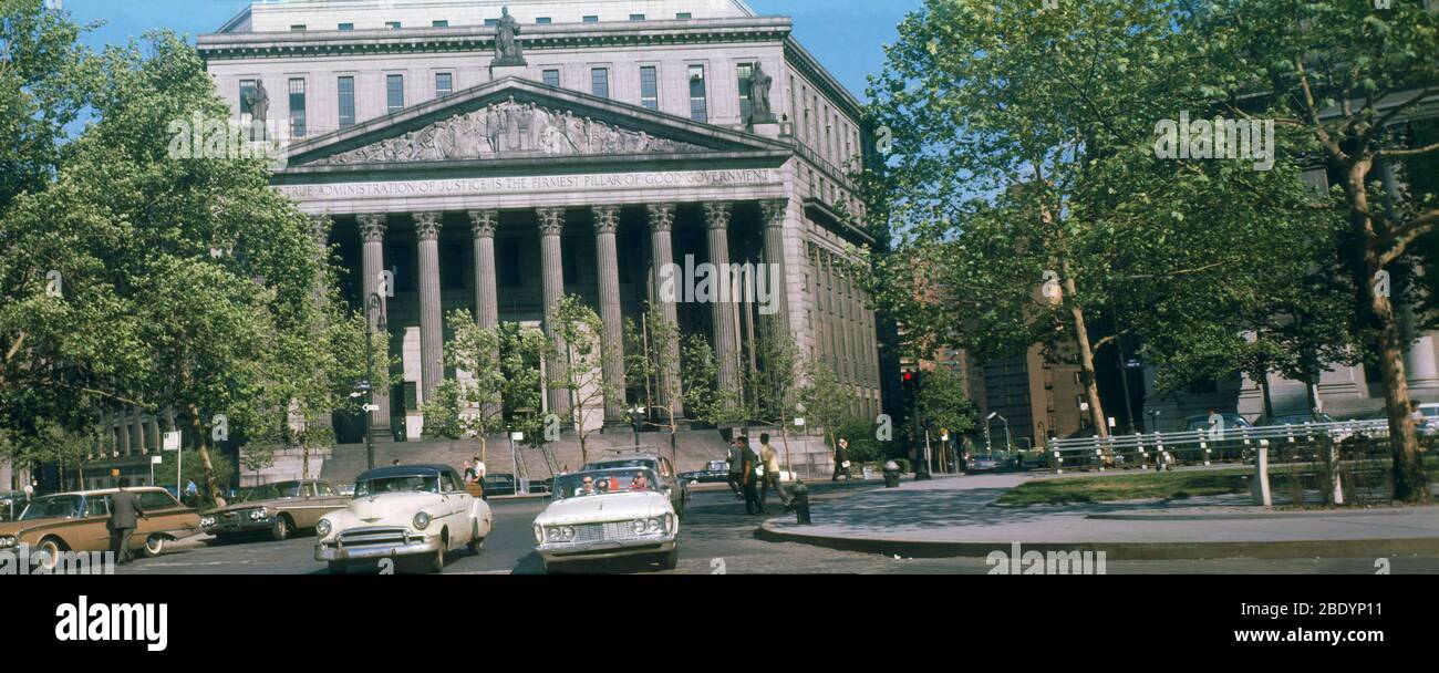 Cour suprême de l'État de New York, années 1960 Banque D'Images