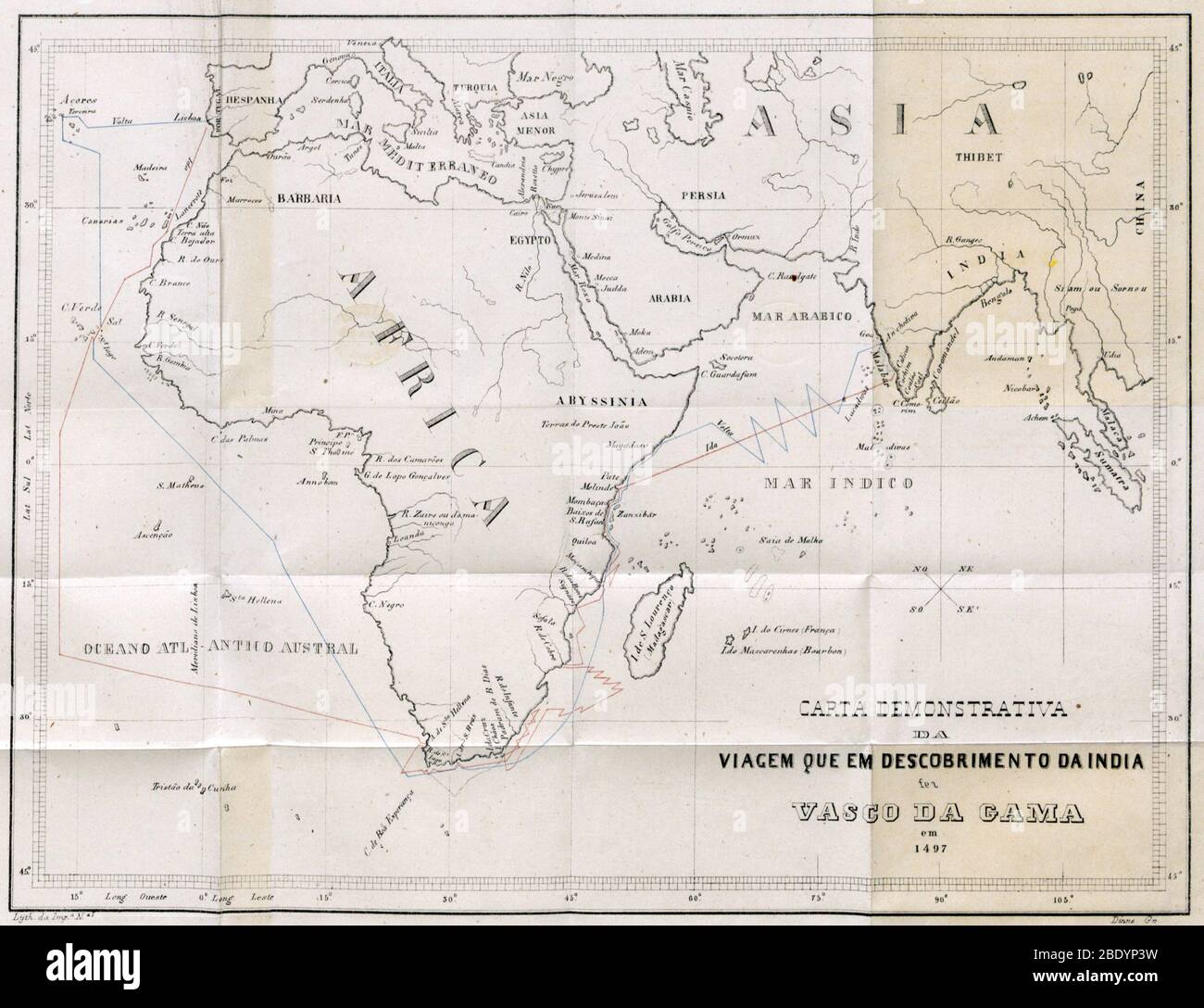 Voyage de Vasco da Gama, 1497-98 Banque D'Images