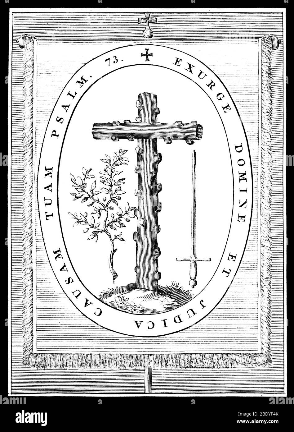 Bannière de l'Inquisition espagnole, 1722 Banque D'Images