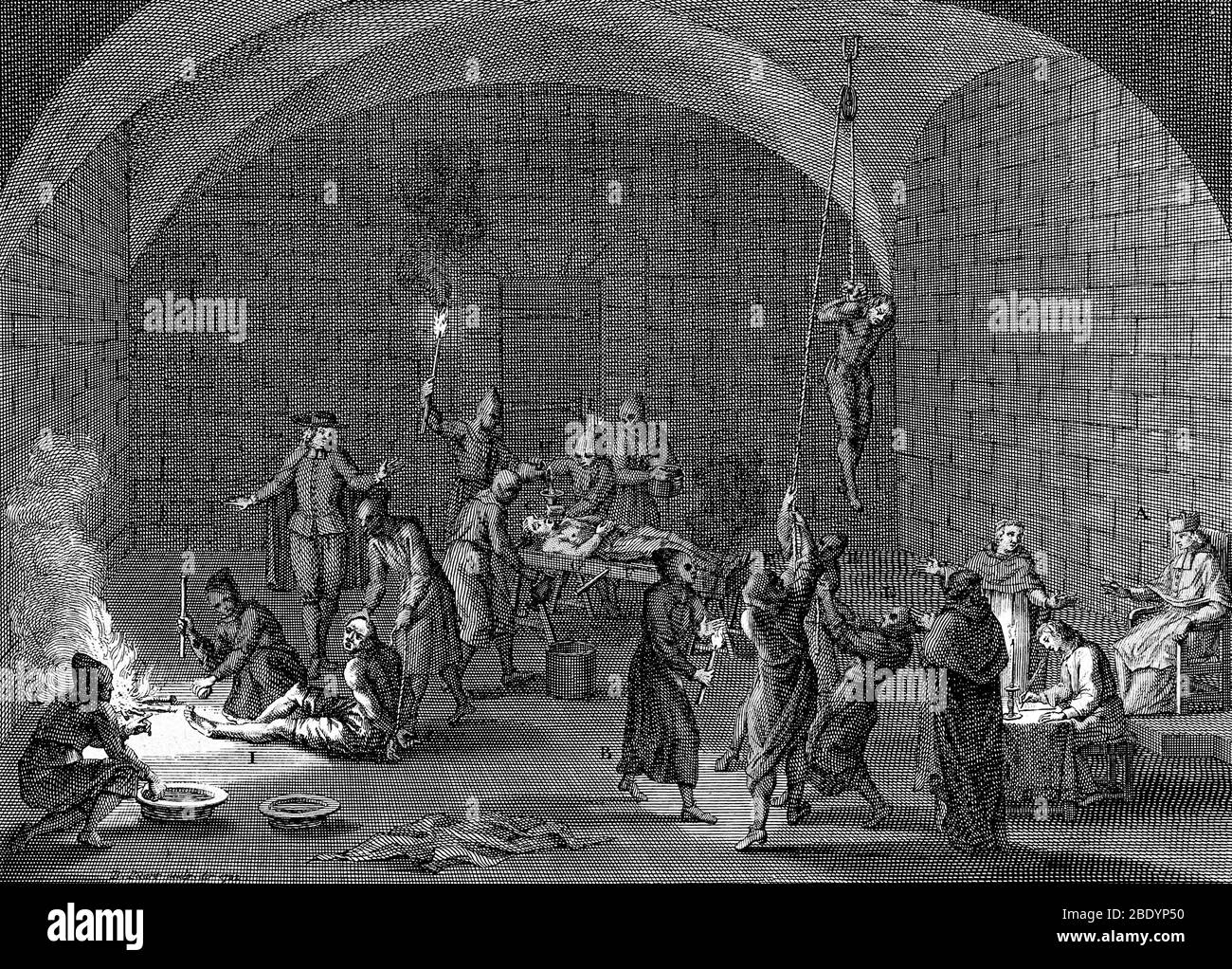 Inquisition espagnole, Chambre de torture Banque D'Images