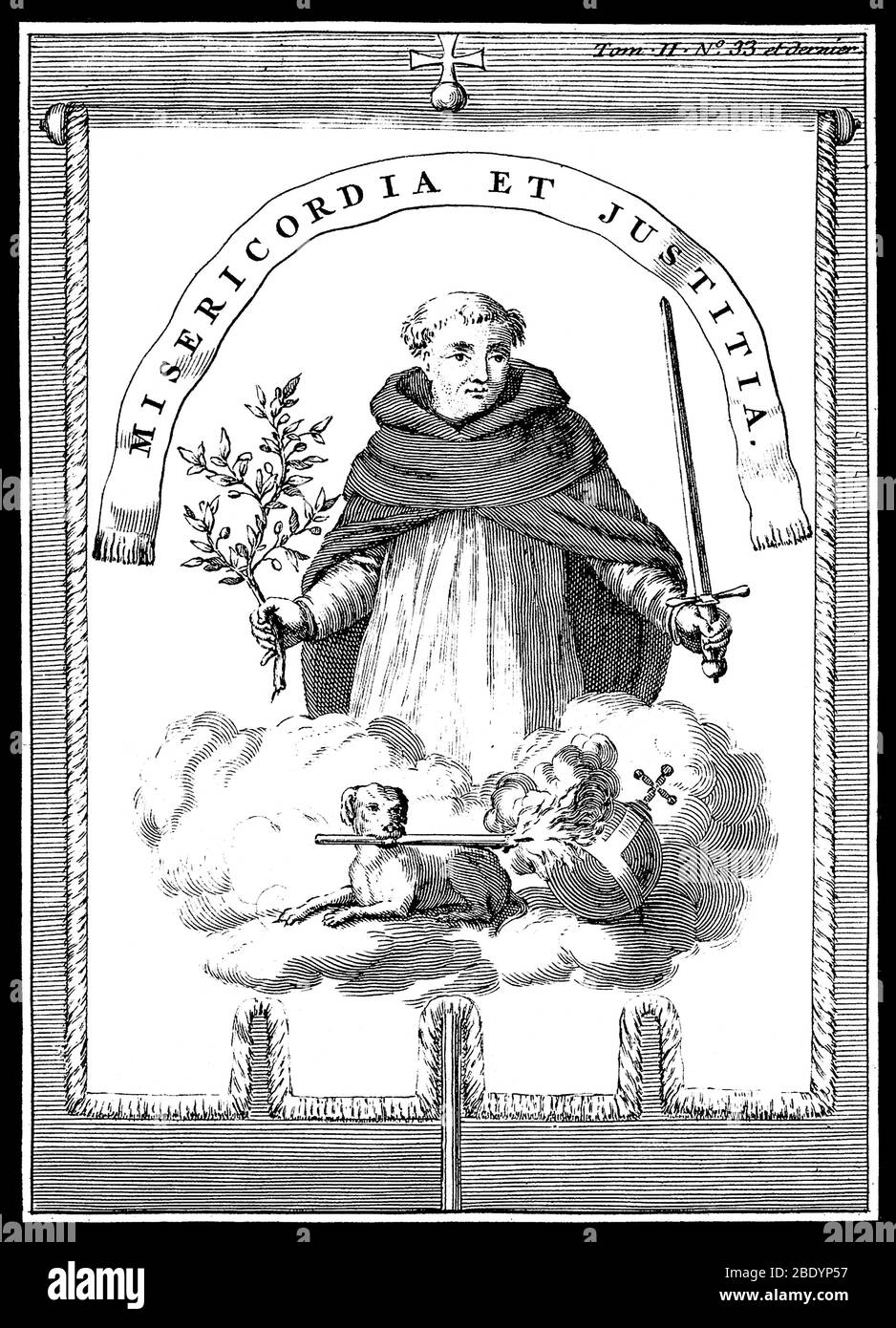 Bannière de l'Inquisition Goa, 1722 Banque D'Images