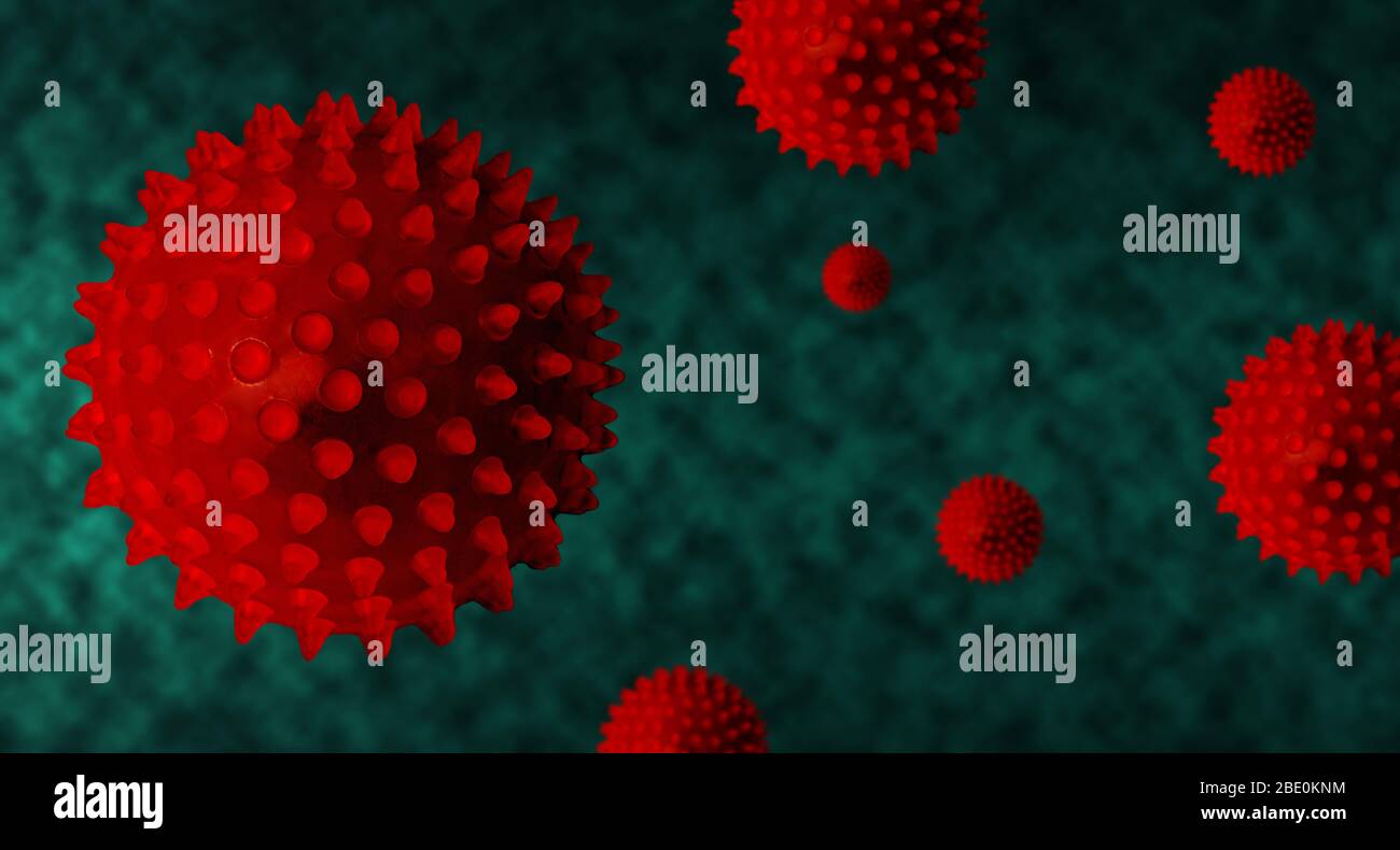 COVID-19 pandémique du coronavirus. Concept de propagation de virus avec espace de copie. Banque D'Images