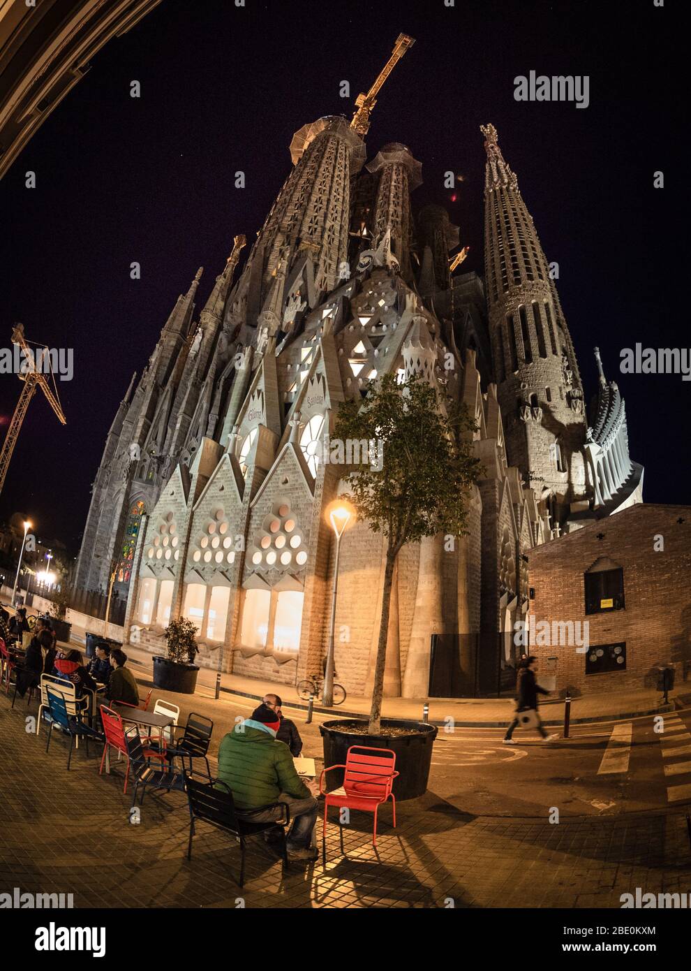 La Basílica de la Sagrada Família (basilique de la famille sacrée) est une basilique mineure catholique romaine inachevée à Barcelone, Catalogne, Espagne desi Banque D'Images