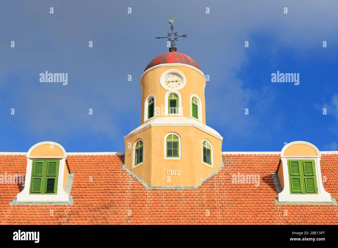 Fort Church à fort Amsterdam,quartier de Pinda,Willemstad,Curaçao,Caraïbes Banque D'Images