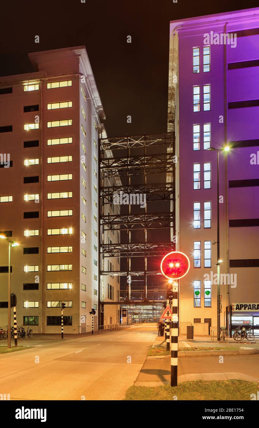 EINDHOVEN-NOVEMBRE 17, 2019. Strijp-S est un quartier et un ancien parc industriel qui abrite maintenant de petites entreprises. Banque D'Images