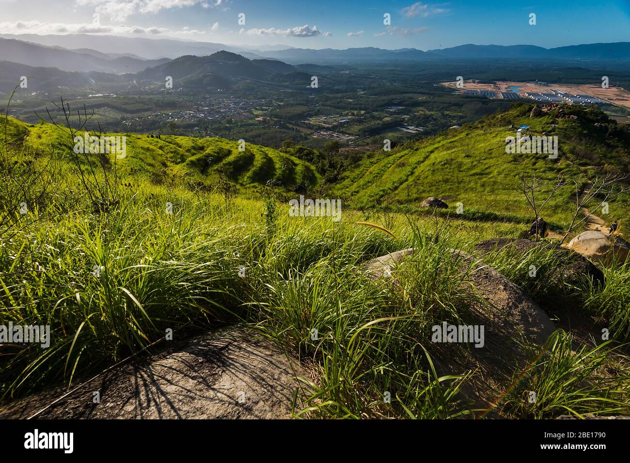 Lever du soleil au parc de Broga Hill, Semenyih Selangor Banque D'Images