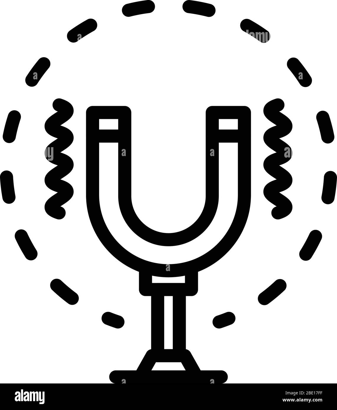 Icône magnétisme, style de contour Illustration de Vecteur