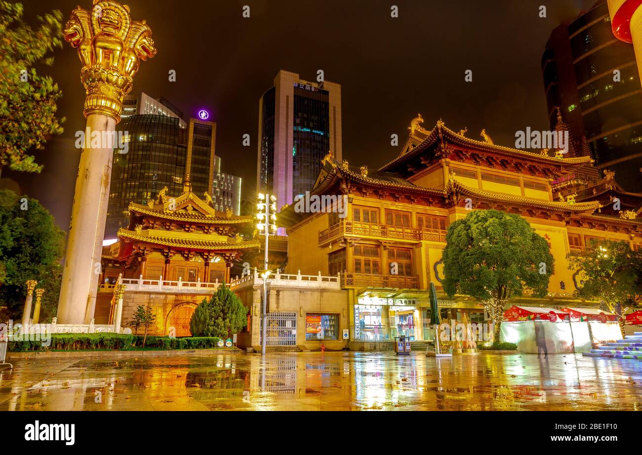 Jing un temple à Shanghai, Chine Banque D'Images