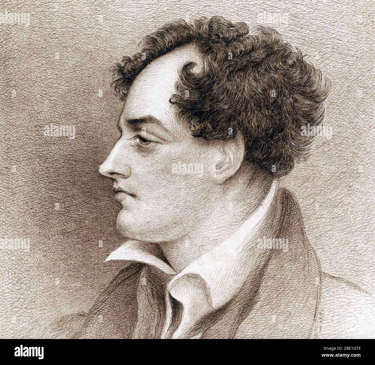 GEORGE GORDON, Lord Byron (1788-1824) poète et homme politique anglais vers 1815 Banque D'Images