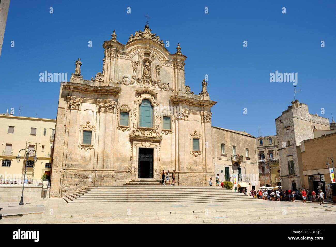 Italie, Basilicate, Matera, église de San Francesco Banque D'Images