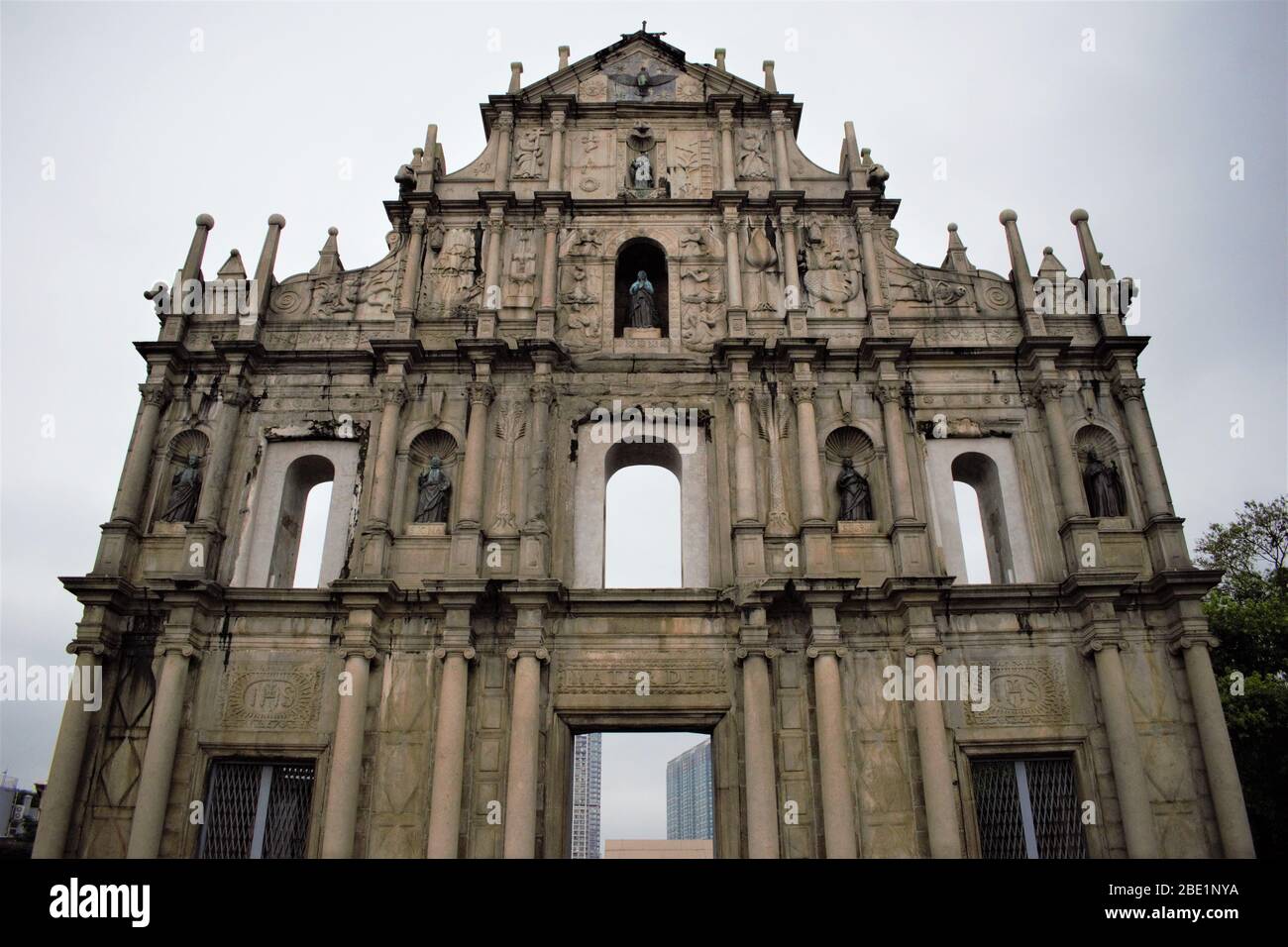 Ruines de Saint Paul à Macao, Chine Banque D'Images