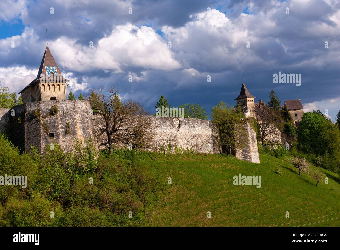 Château d'Ostrozac dans la région de Bihac, Bosnie-Herzégovine Banque D'Images
