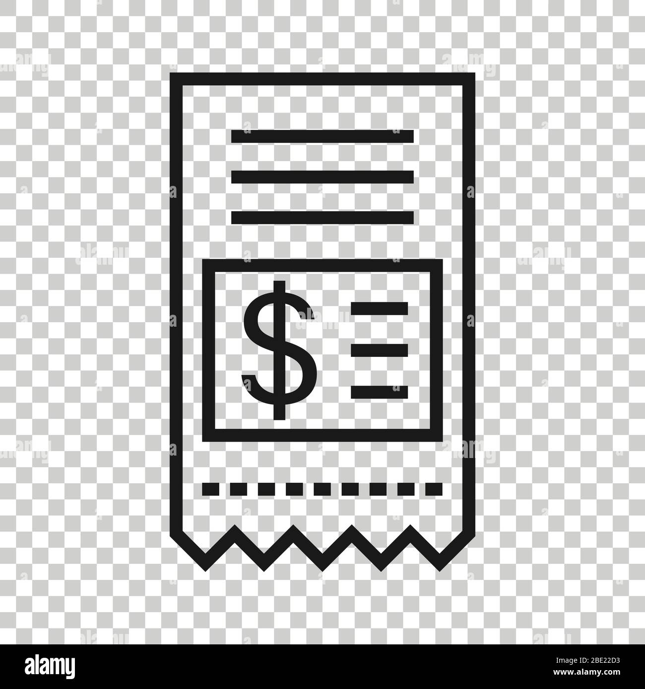 Icône de contrôle de l'argent en télévision style. Illustration vecteur de chéquier sur blanc fond isolé. Finances business concept. Illustration de Vecteur