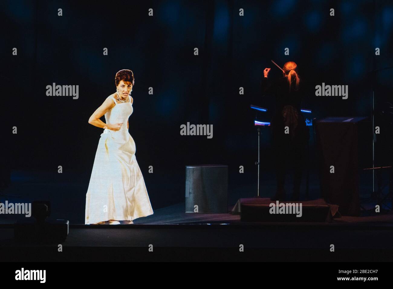 Maria Callas pendant Maria Callas - Hologram Tour, Gran Teatro Geox,  Padoue, Italie, 15 nov. 2019 Photo Stock - Alamy