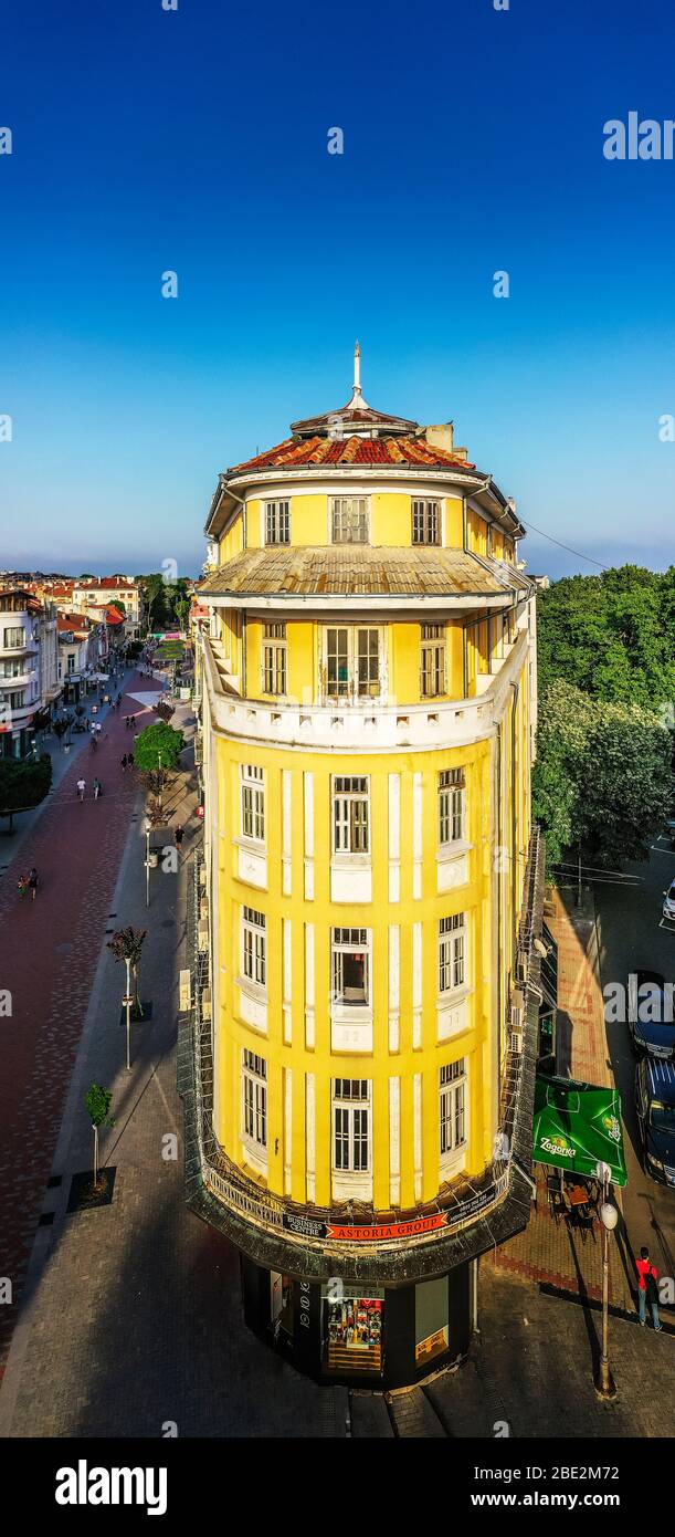 Europe, Bulgarie, Varna, vue aérienne du Grand Hotel Musala Banque D'Images