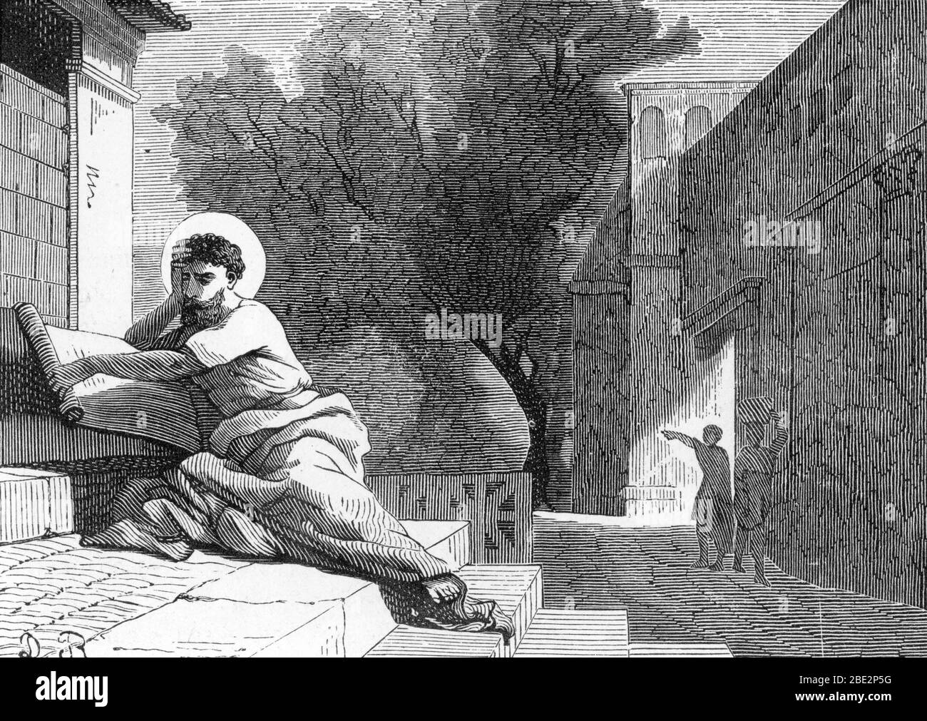 Représentation de saint Alexis d'Edesse ou de Rome (mort vers 411