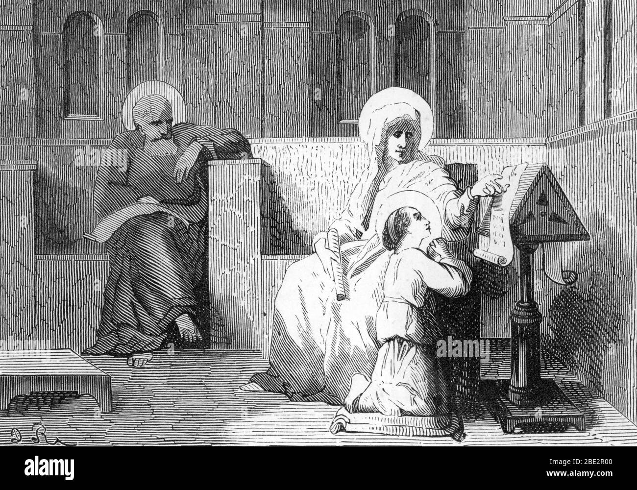 Représentation de saint Joachim et sainte Anne parents de la vierge ...