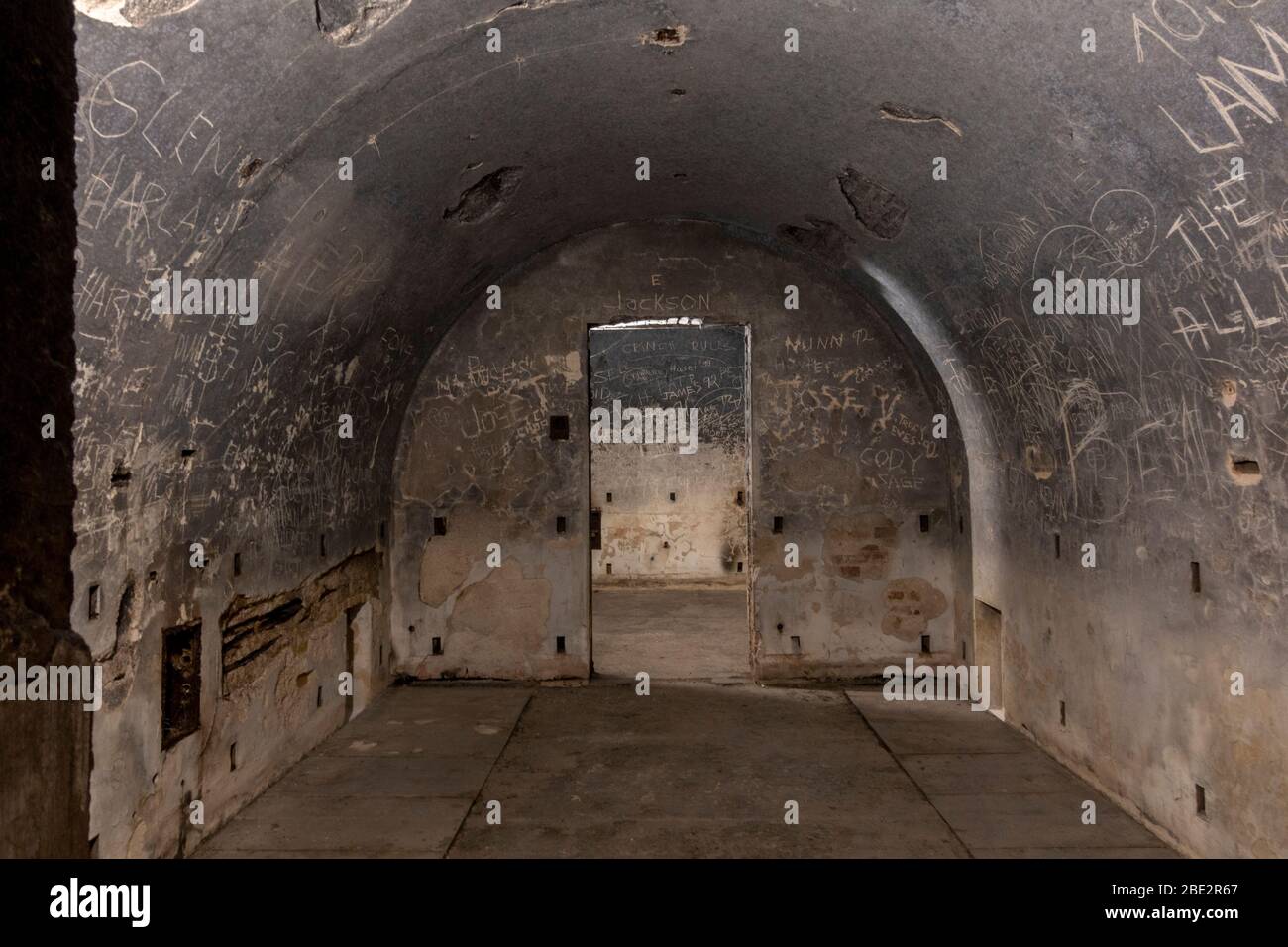 Bormann salle de dépôt du Platterhofbunker ou Gastehaus bunker, partie du Centre de documentation Obersalzburg, Obersalzburg, Bavière, Allemagne. Banque D'Images