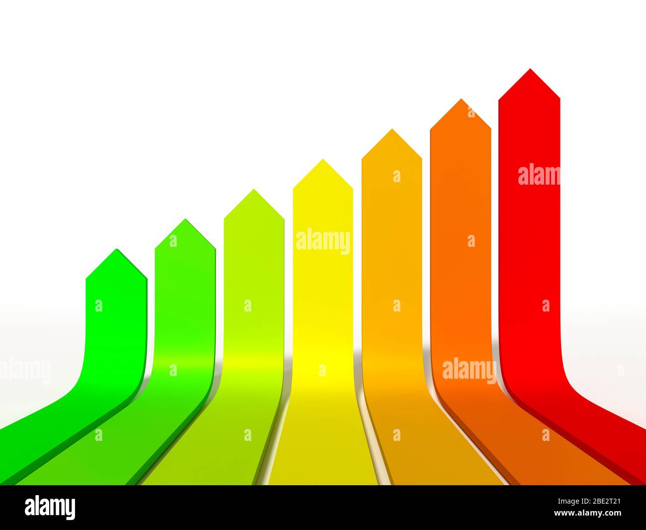 Eine Grafik, die die Energieeffizienz anzeigt Banque D'Images