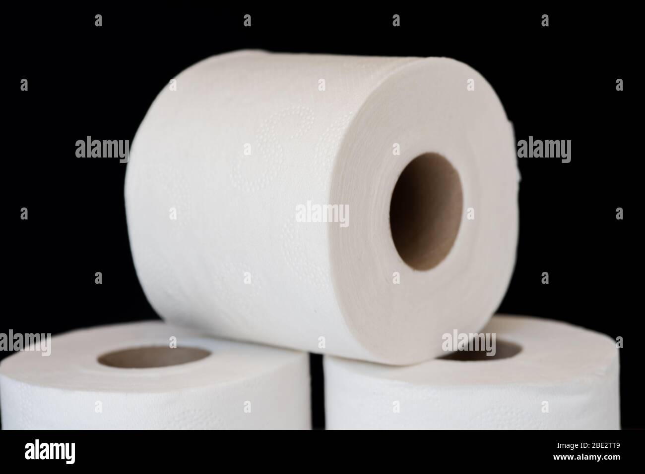 Rouleaux de papier hygiénique / rouleaux Loo Banque D'Images