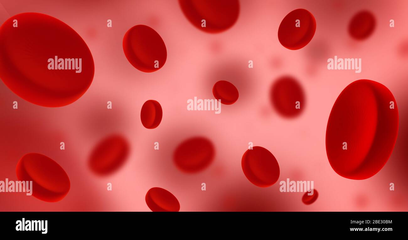 Globules rouges, érythrocytes, Anatomy Medical concept, Inside Human organization, Blood Cell 3D Render Images Banque D'Images
